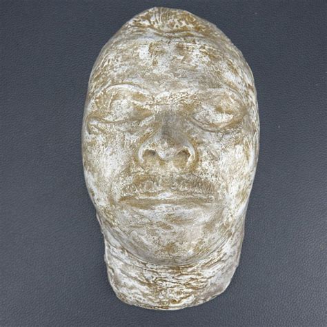 Original John Dillinger Death Mask Cast Made and dated in 1934 with COA Letter | #1862334566