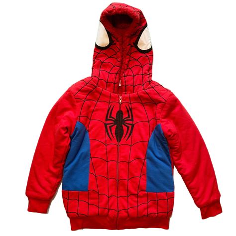 Marvel - Spider-Man Sherpa Fleece Hoodie (Little Boys) - Walmart.com ...