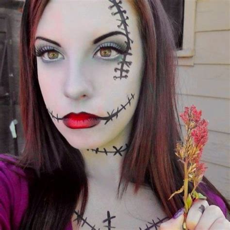 Nightmare before Christmas party - Sally inspired Halloween makeup | Halloween makeup looks ...