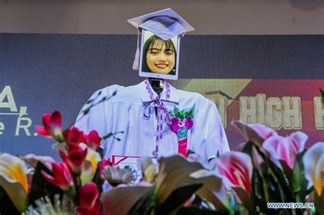 179 students take part in "cyber-graduation" ceremony in Manila, the ...