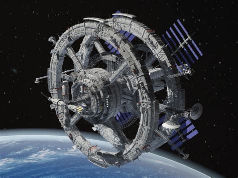 Sci-Fi Space Station 3D model | CGTrader