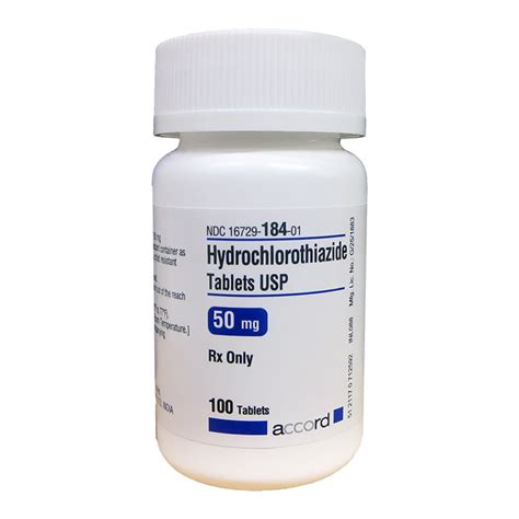 Hydrochlorothiazide, 25 mg