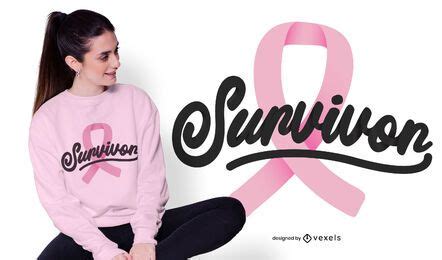 Breast Cancer Survivor T-shirt Design Vector Download