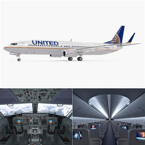 Boeing 737-900 interior united airlines model - TurboSquid 1171995