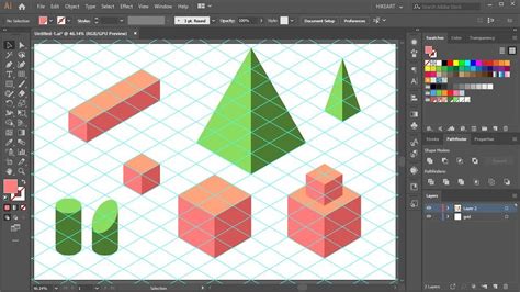 How to Create an Isometric Grid in Adobe Illustrator - YouTube