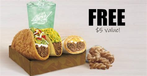 Free $5 Chalupa Cravings Box at Taco Bell | Taco bell, Tacos, Cravings