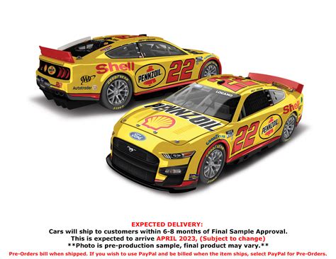 Joey Logano 2023 Shell-Pennzoil 1:24 Nascar Diecast