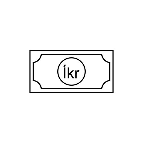 Iceland Currency symbol, Icelandic Krona Icon, ISK Sign. Vector ...