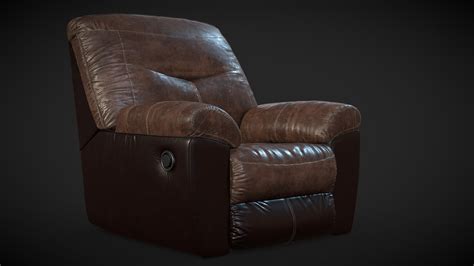 FOLLETT TWO-TONE FAUX LEATHER ROCKER RECLINER BY - Download Free 3D ...