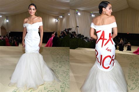 AOC defends polarizing 'Tax the Rich' Met Gala dress: 'The medium is ...