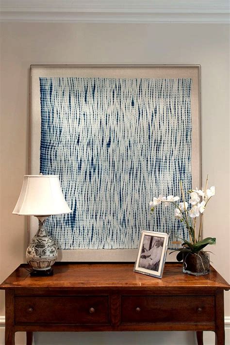 St. Frank | Indigo | Framed fabric wall art, Diy wall art, Frames on wall