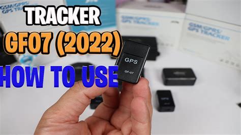 Mini GPS GF-07 Tracker for Vehicle How to Use ? how to setup ? - YouTube