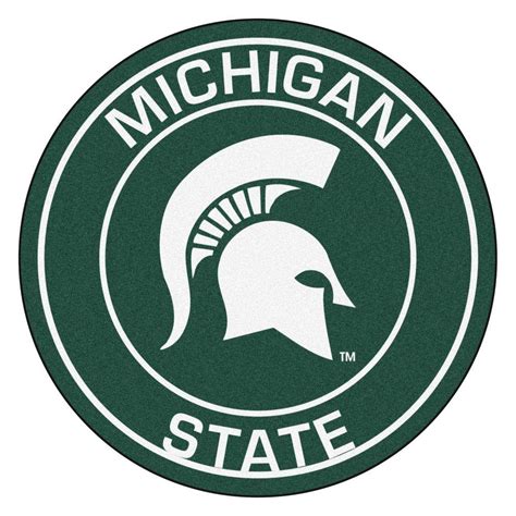 FANMATS NCAA Michigan State University Green 2 ft. x 2 ft. Round Area ...