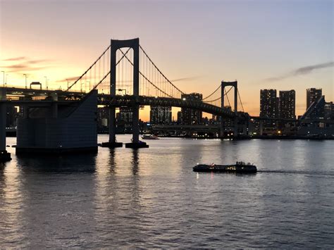 Photos and Video: Tokyo's Rainbow Bridge Sunset and Fireworks — The Gaijin Ghost