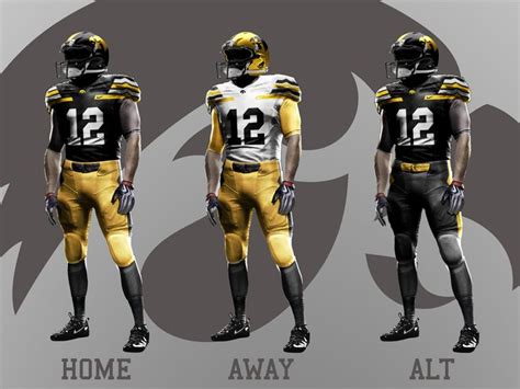 Iowa Hawkeyes Football Nike Pro Combat Jersey Mockups. www ...