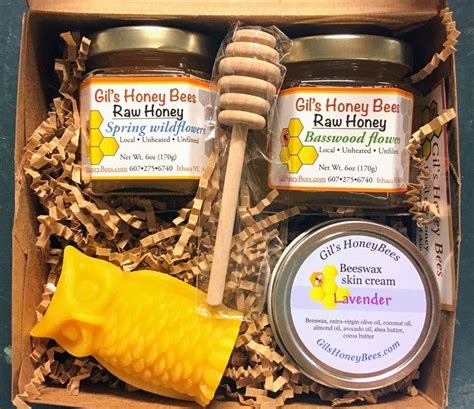 Honey gift set raw honey sampler pure beeswax candle and | Etsy | Beeswax candles, Honey gifts ...