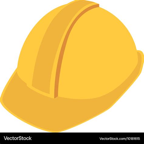 Construction helmet safety icon Royalty Free Vector Image