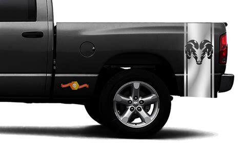 DODGE RAM 1500 VINYL DECAL bed side stripe racing CHROME sticker Ram Hemi #99 | Dodge ram 1500 ...