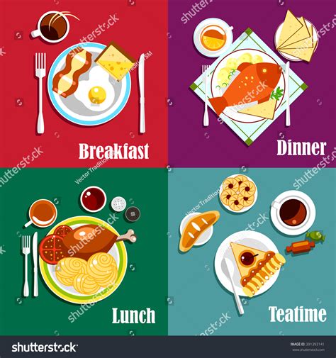 Breakfast Lunch & Dinner Clipart - This is one of our classic dinners ...