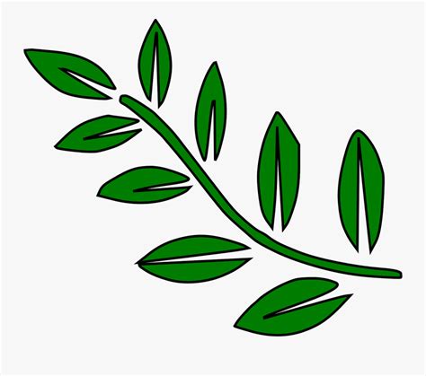 Transparent Olive Branch Clip Art - Branch Of Leaves Clipart , Free Transparent Clipart - ClipartKey