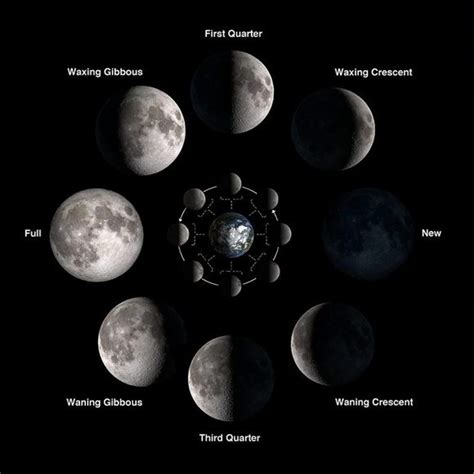 EarthSky | 2021 moon phases, with distances from Earth