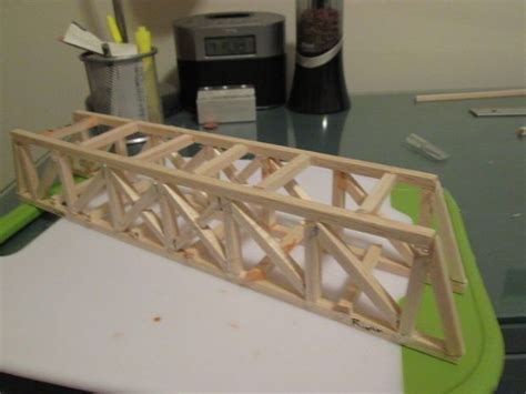 Picture of Balsa Wood Bridge Truss Bridge, Bridge Building, Woodworking ...