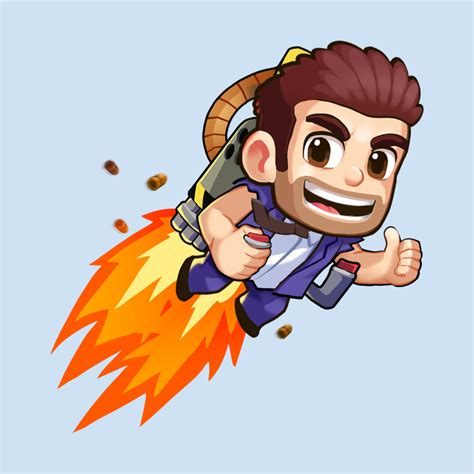 Jetpack Joyride 2 Barry Steakfries Accessories Sticker | Halfbrick ...