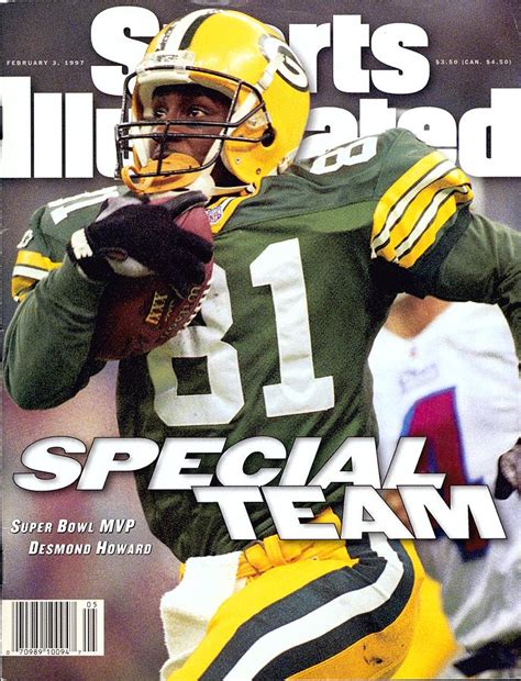 Green Bay Packers Desmond Howard, Super Bowl Xxxi Sports Illustrated ...