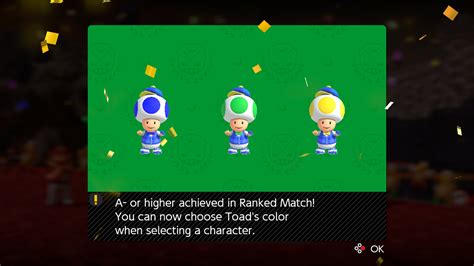 Mario Golf: Super Rush giving out Toad colors for Ranked Match reward