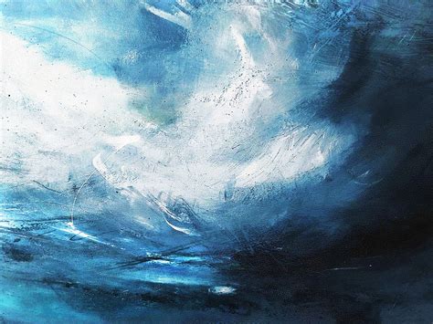 Original Blue Abstract Sky Oil PaintingAbstract Art | Etsy