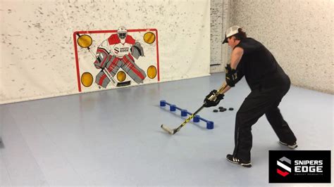 Hockey Stickhandling Drill With Quick Shot - YouTube