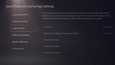 PS5 Features Game Presets Allowing You To Choose Difficulty ...