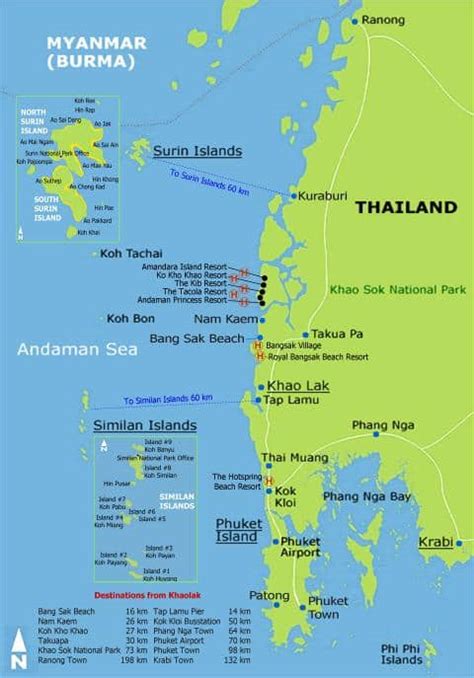 Khao Lak Travel Tips – Thailand Things to do, Map and Best Time to ...