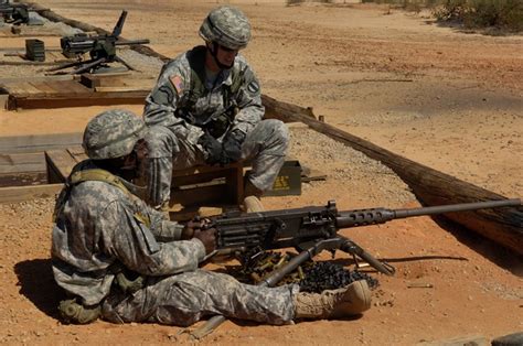 U.S. Army Soldiers in training are taught how to fire different types of weapons on Bastogne ...