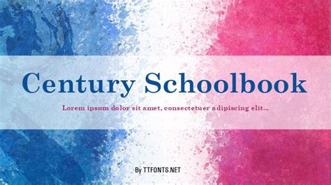 Century Schoolbook Bold truetype fuente