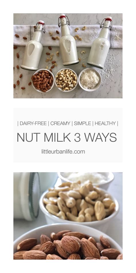 NUT MILK 3 WAYS — Eats + Drinks