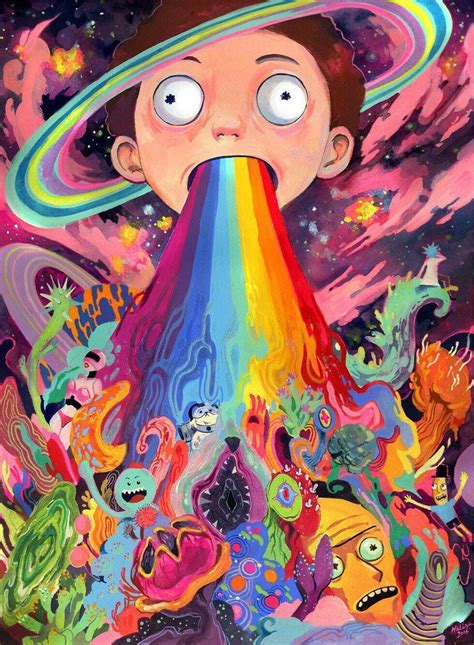 Rick and Morty Psychedelic Wallpapers - Top Free Rick and Morty ...