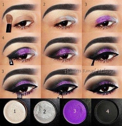 Purple. | Purple eye makeup tutorial, Purple eye makeup, Purple makeup