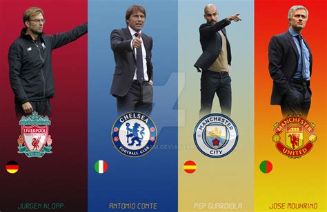 Premier League Managers 2016-17 by azul-dream on DeviantArt