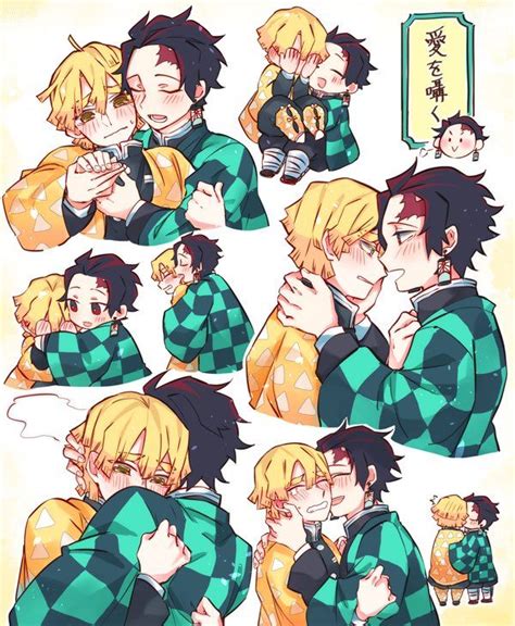 Tanjiro X Inosuke Kiss