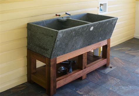 Studio: Alberene soapstone sink | Sink design, Basement decor, Concrete sink