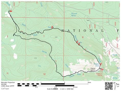 Tumalo Falls Happy Valley Loop printer friendly