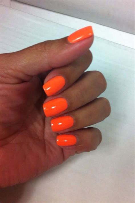 Neon Orange Acrylic Nails Short | peacecommission.kdsg.gov.ng