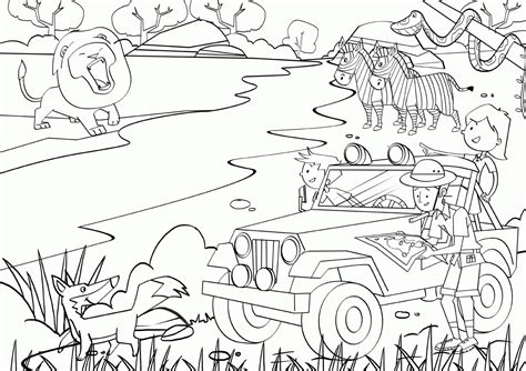 Free African Safari Animals Coloring Pages, Download Free African ...