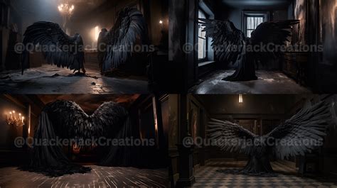 Dark Angel Wings, Digital Backgrounds, Wings Backdrop, Backdrop ...