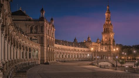 Plaza de España Seville In Spain HD Travel Wallpapers | HD Wallpapers ...