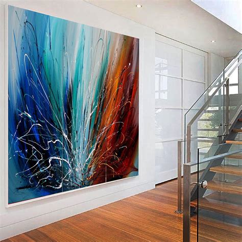 Abstract Wall Art Oil Painting Large Canvas For Luxury Home Decor ...