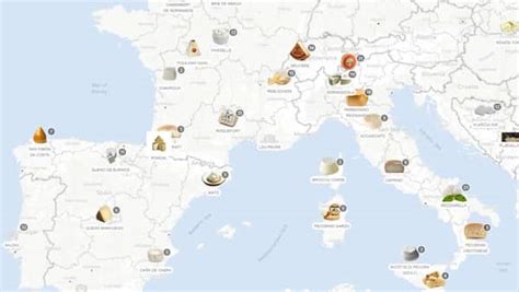 An interactive map of the types of cheese of the world | SBS French