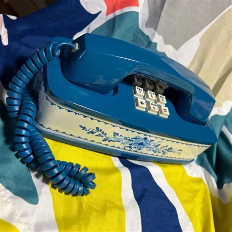 RARE VTG WESTERN Electric Phone Push Button Royal Blue “ACCENTs” Amazing Shape $175.99 - PicClick