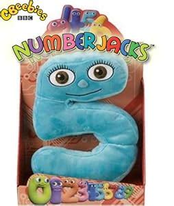 NUMBERJACKS SOFT TOYS. NUMBER 5. PLUSH BBC LARGE SIZE 10 INCH (25CM ...